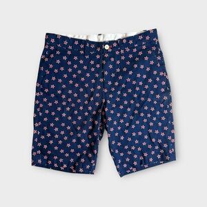 Crewcuts Red Star Pattern Blue Shorts